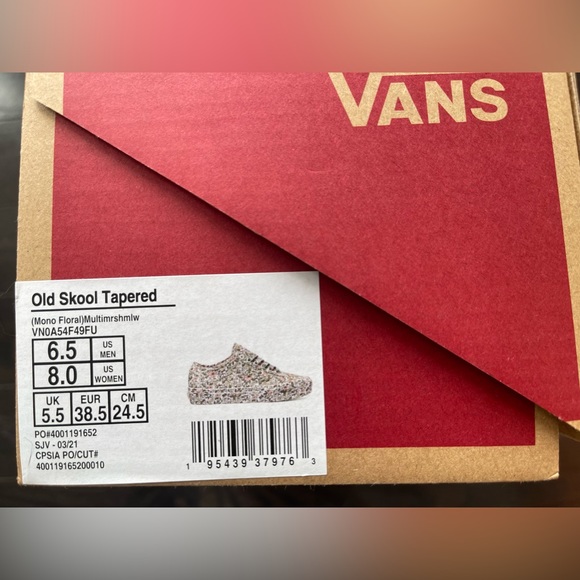 Vans Old Skool Tapered Floral, Size Women’s 8.0 / Men’s 6.5 - Picture 4 of 4